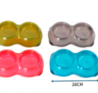 Plato doble transparente