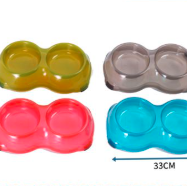 Plato doble transparente
